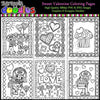Sweet Valentine Coloring Pages