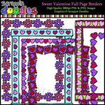 Sweet Valentine Full Page Borders