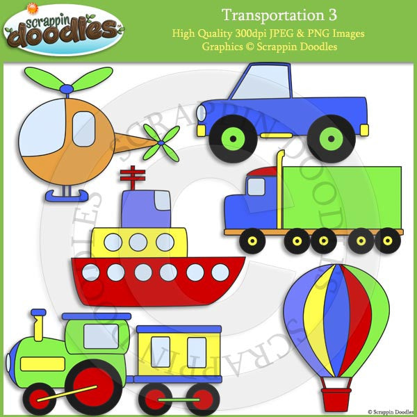 Transportation 3 Clip Art