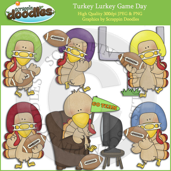Turkey Lurkey Game Day Clip Art Download