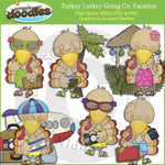 Turkey Lurkey Going On Vacation Clip Art Download