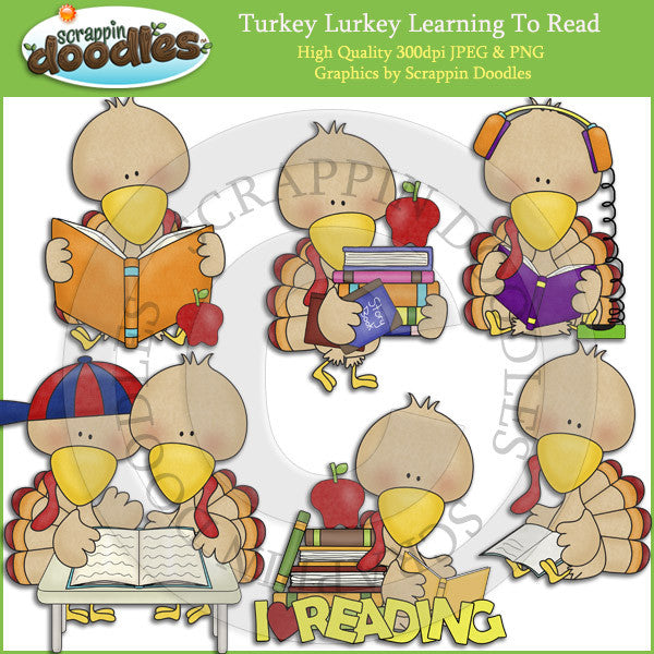 Turkey Lurkey Learning To Read Clip Art Download