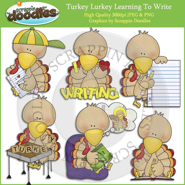 Turkey Lurkey Learning To Write Clip Art Download