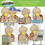 Turkey Lurkey Learns Math Clip Art Download