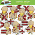 Turkey Lurkey Math Signs Clip Art Download