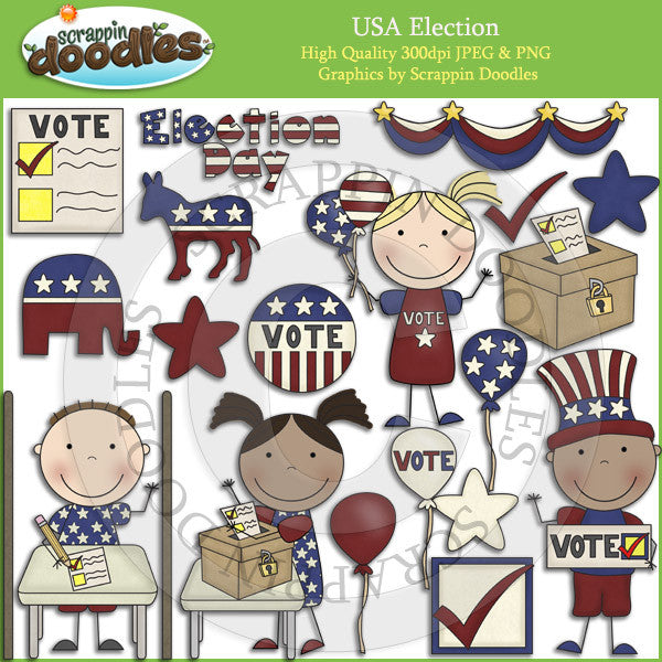 USA Election Day Clip Art Download