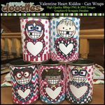Valentine Heart Kiddos - Can Wraps