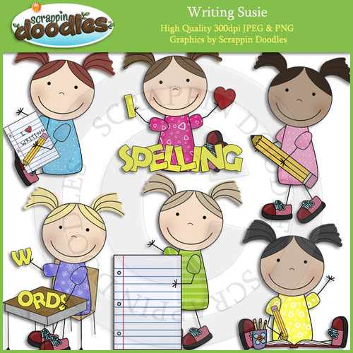 Writing Susie Clip Art Download