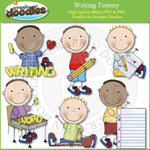 Writing Susie & Tommy Clip Art