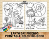 Earth Day Friends Coloring Book - Kids Coloring Pages - Printable PDF