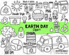 Earth Day Clipart - Earth Day Planner Doodles - Instant Download - Environmental Kids - Reduce Reuse Recycle Graphics - Eco Friendly ClipArt