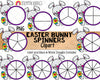 Easter Bunny Spinners ClipArt - Commercial Use PNG