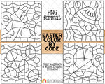 Easter Color By Code Templates