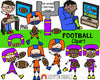 Football Clipart - Playing Football Clipart - Watching Football - Football Boys