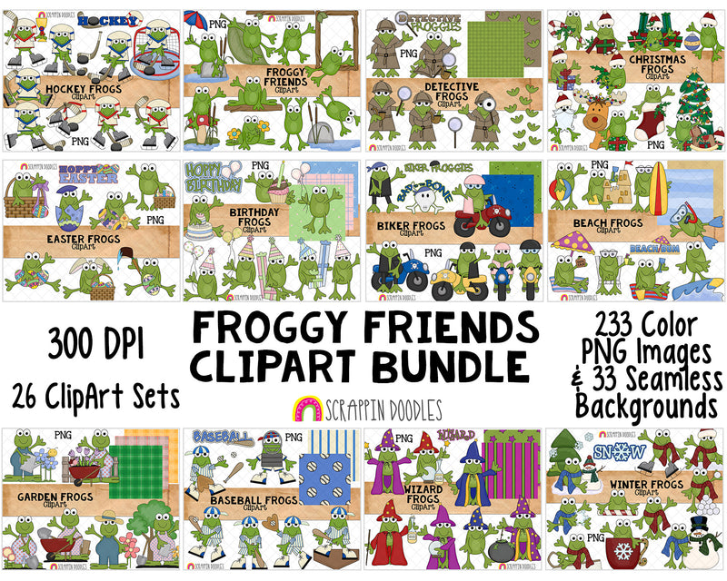 Frogs ClipArt Bundle - Frog ClipArt - Open License