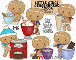 Little Gingy Gingerbread ClipArt Bundle - Commercial Use PNG