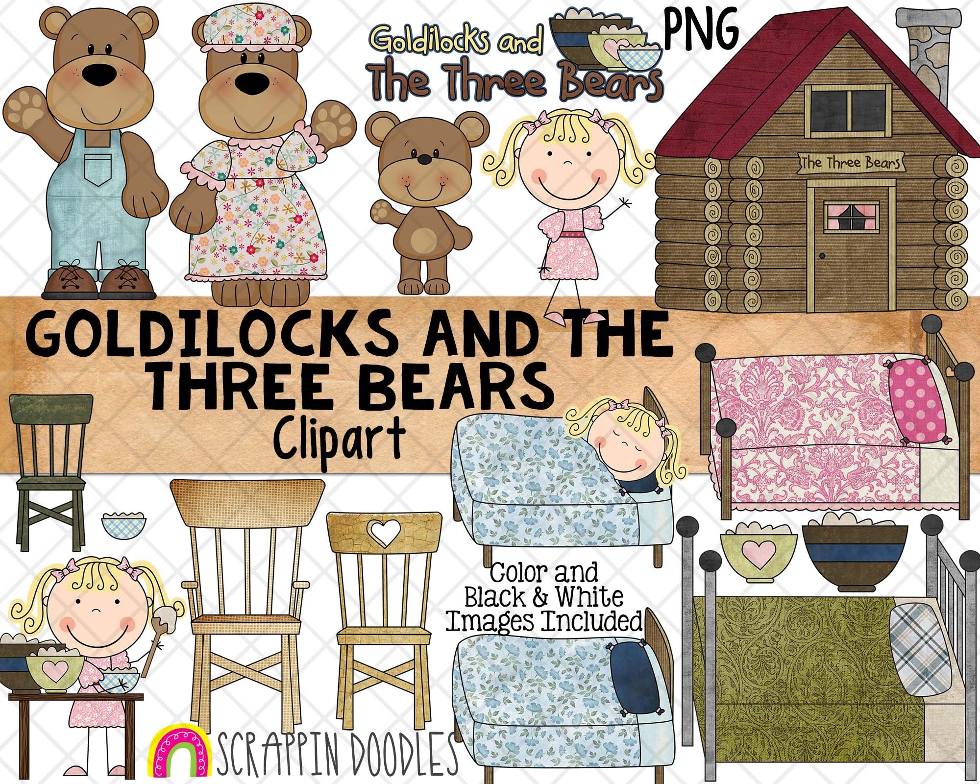 goldilocks-and-the-three-bears-clipart-nursery-rhyme-fairy-tale-gr-scrappin-doodles
