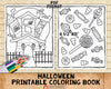 Halloween Coloring Book - Halloween Coloring Pages - Printable PDF Coloring Book