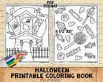 Halloween Coloring Book - Halloween Coloring Pages - Printable PDF Coloring Book