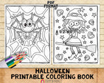 Halloween Coloring Book - Halloween Coloring Pages - Printable PDF Coloring Book