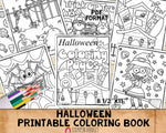 Halloween Coloring Book - Halloween Coloring Pages - Printable PDF Coloring Book