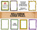 Halloween 8 1/2 x 11 Cover Pages and Borders