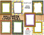 Halloween 8 1/2 x 11 Cover Pages and Borders