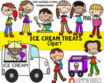 Doodle Kids Clipart Bundle - Doodle Boys and Girls Bundle 1