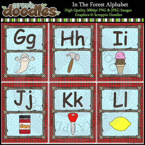 In The Forest Alphabet Letter Size Posters