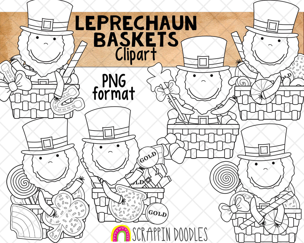 Leprechaun ClipArt Bundle - St. Patrick's Day Leprechauns - Sublimation PNG