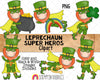 Leprechaun ClipArt Bundle - St. Patrick's Day Leprechauns - Sublimation PNG