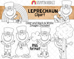Leprechaun ClipArt - St. Patrick's Day Leprechauns - Irish Leprechauns Graphics - Sublimation PNG