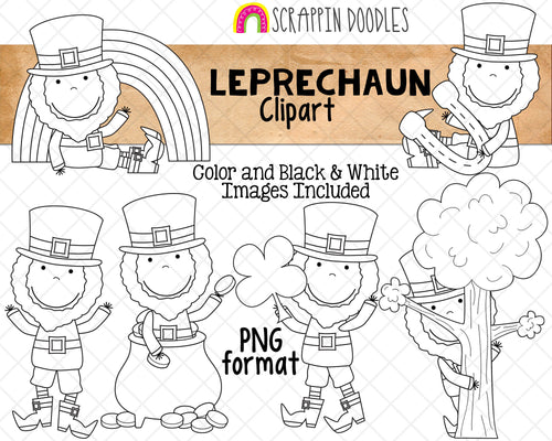 Leprechaun ClipArt - St. Patrick's Day Leprechauns - Irish Leprechauns Graphics - Sublimation PNG
