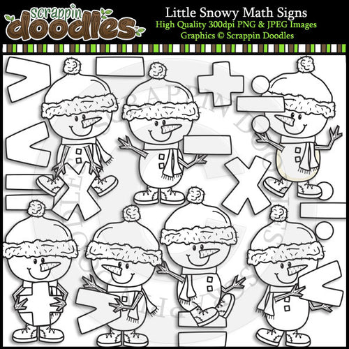 Little Snowy Math Signs