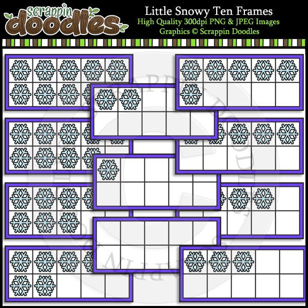 Little Snowy Ten Frames