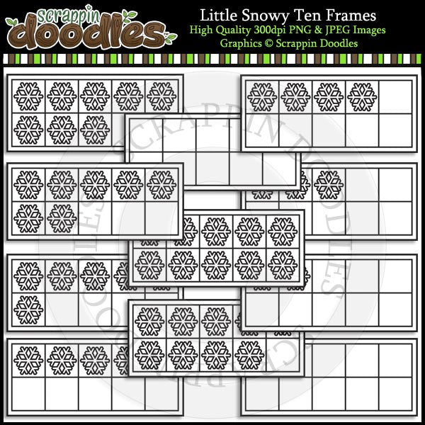 Little Snowy Ten Frames