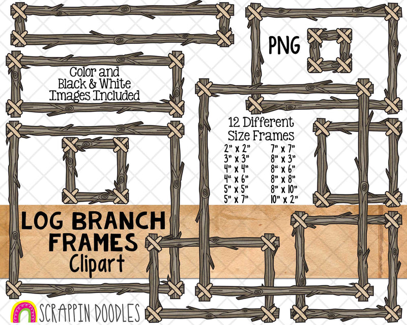 Log Frame Clip Art