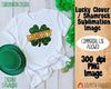 Lucky Clover / Shamrock Sublimation Image - Commercial Use