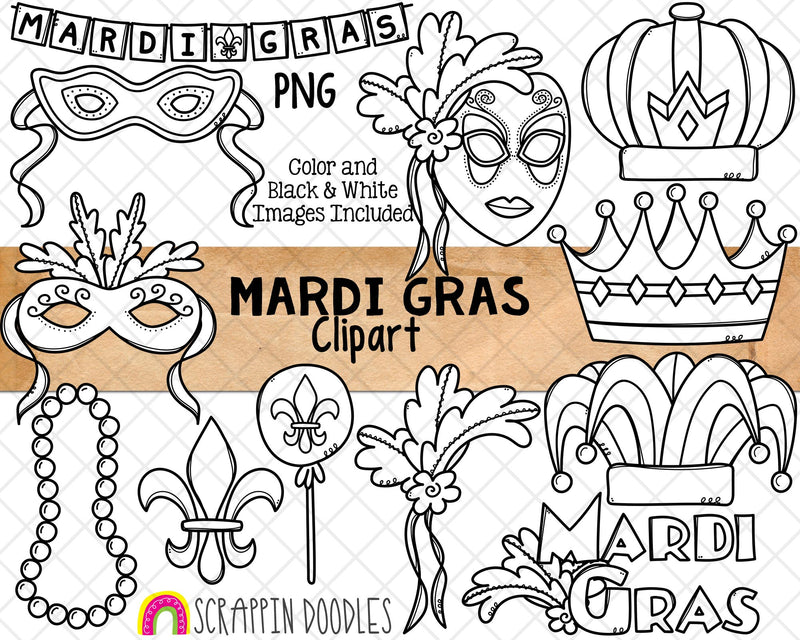 Mardi Gras ClipArt - New Orleans Party Clip Art
