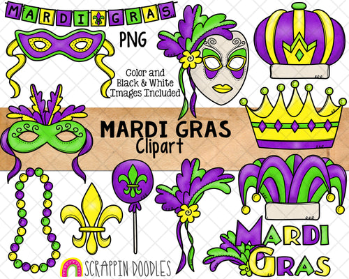 Mardi Gras ClipArt - New Orleans Party Clip Art