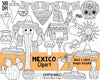 Mexico ClipArt - Cinco de Mayo ClipArt - Sugar Skull ClipArt - Calavera - Cactus - Sombrero - Castanets - Mexican Pottery - Pinata - Maracas