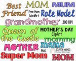 Mothers Day Clipart - Spring ClipArt - Mom Clipart - Mum Clipart - Mothers Day Sublimation Designs - Mothers Day Gifts