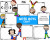 Doodle Kids Clipart Bundle - Doodle Boys and Girls Bundle 1