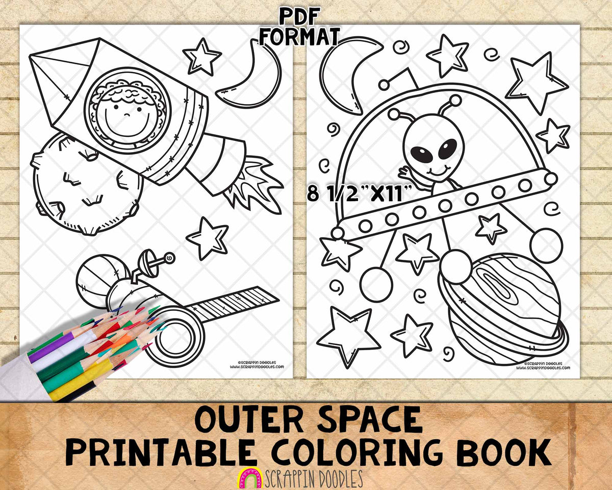 Free Outer Space Coloring Pages Outer Space Bold And Easy Coloring