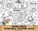 Outer Space Coloring Book - Astronaut Coloring Pages - Printable PDF Coloring Book