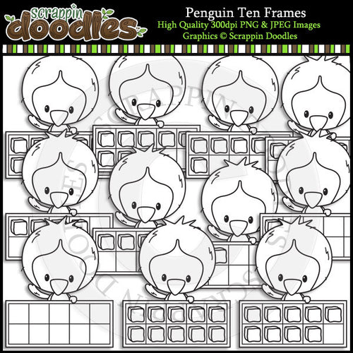 Penguin Ten Frames