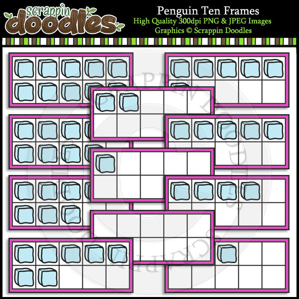 Penguin Ten Frames