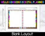 Bright Days Digital Planner - Calendar & Blanks - Undated Instant Download