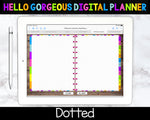 Bright Days Digital Planner - Calendar & Blanks - Undated Instant Download