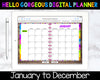 Bright Days Digital Planner - Calendar & Blanks - Undated Instant Download